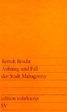 Beliebte Dokumente zu Bertolt Brecht  - Aufstieg und Fall der Stadt Mahagonny
